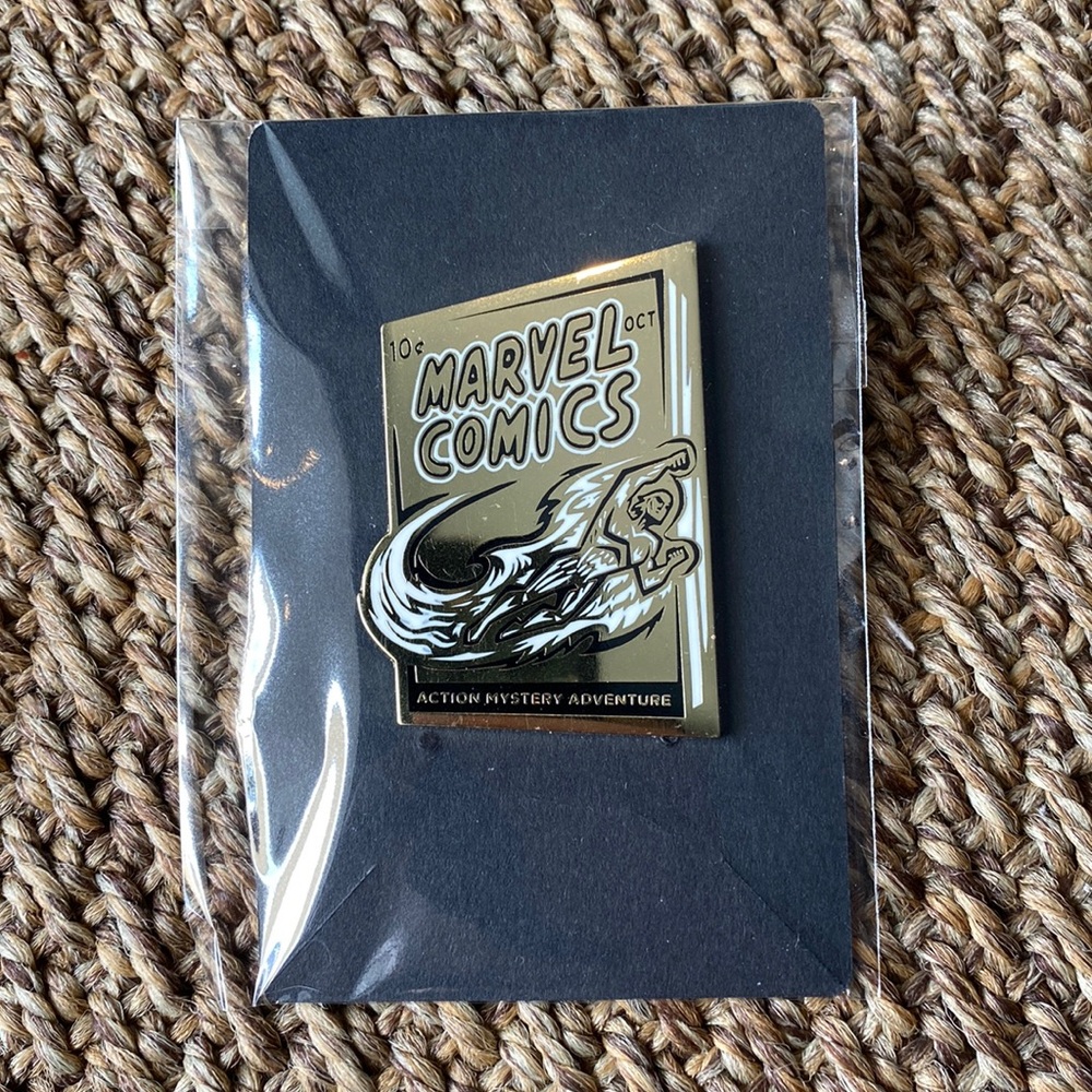 D23 disney marvel comic book pin
